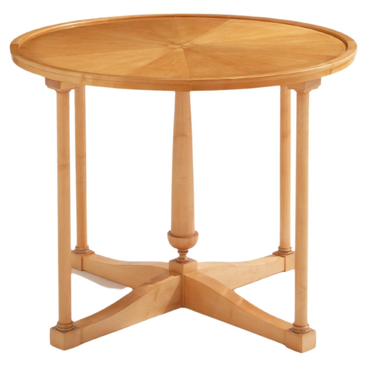 André Arbus table d
appoint en sycomore gueridon 1940 en vente