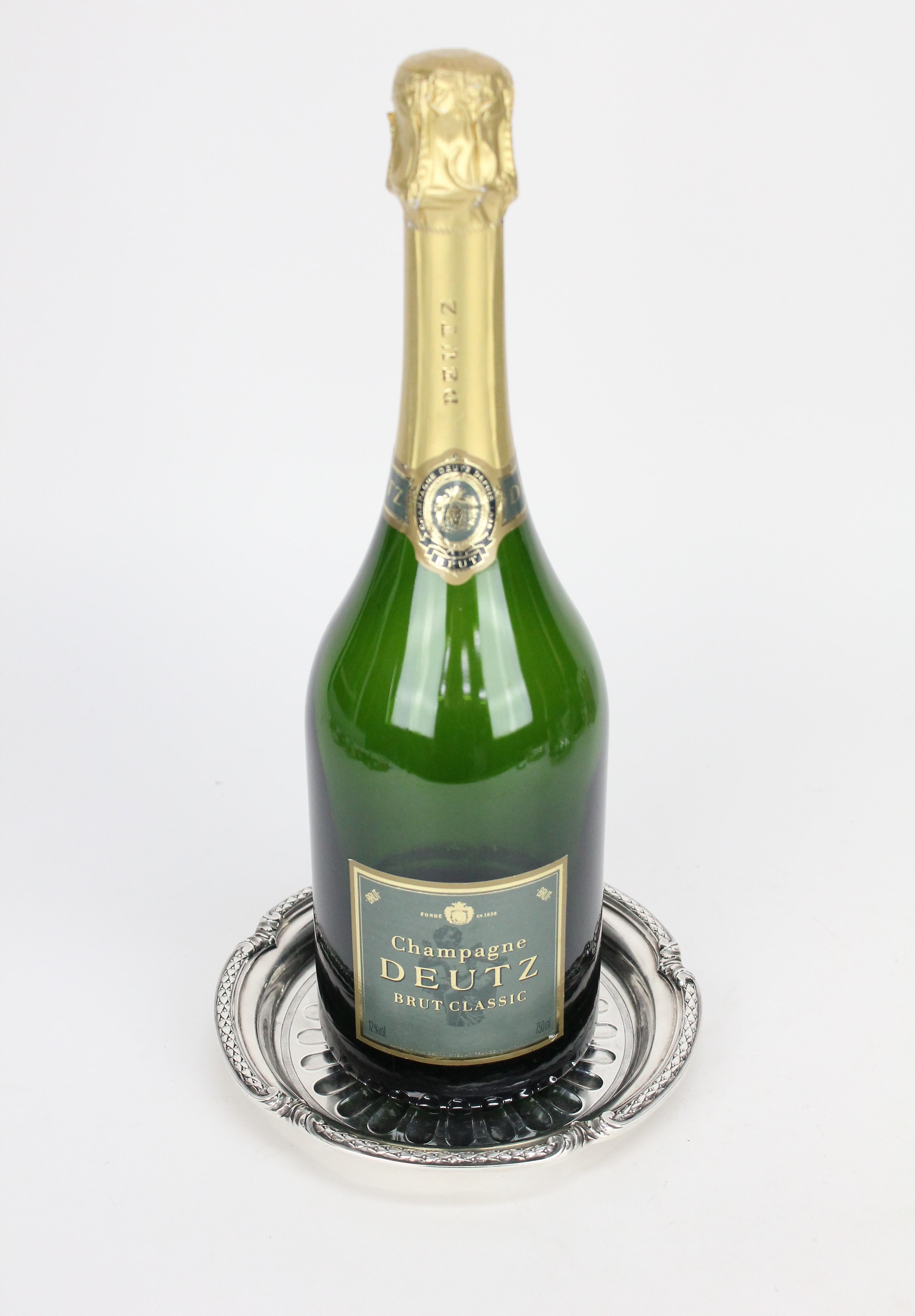 André A. Aucoc Paris Satz von sechs Wein- oder Champagner-Untersetzern aus Sterling Silber. im Angebot 9