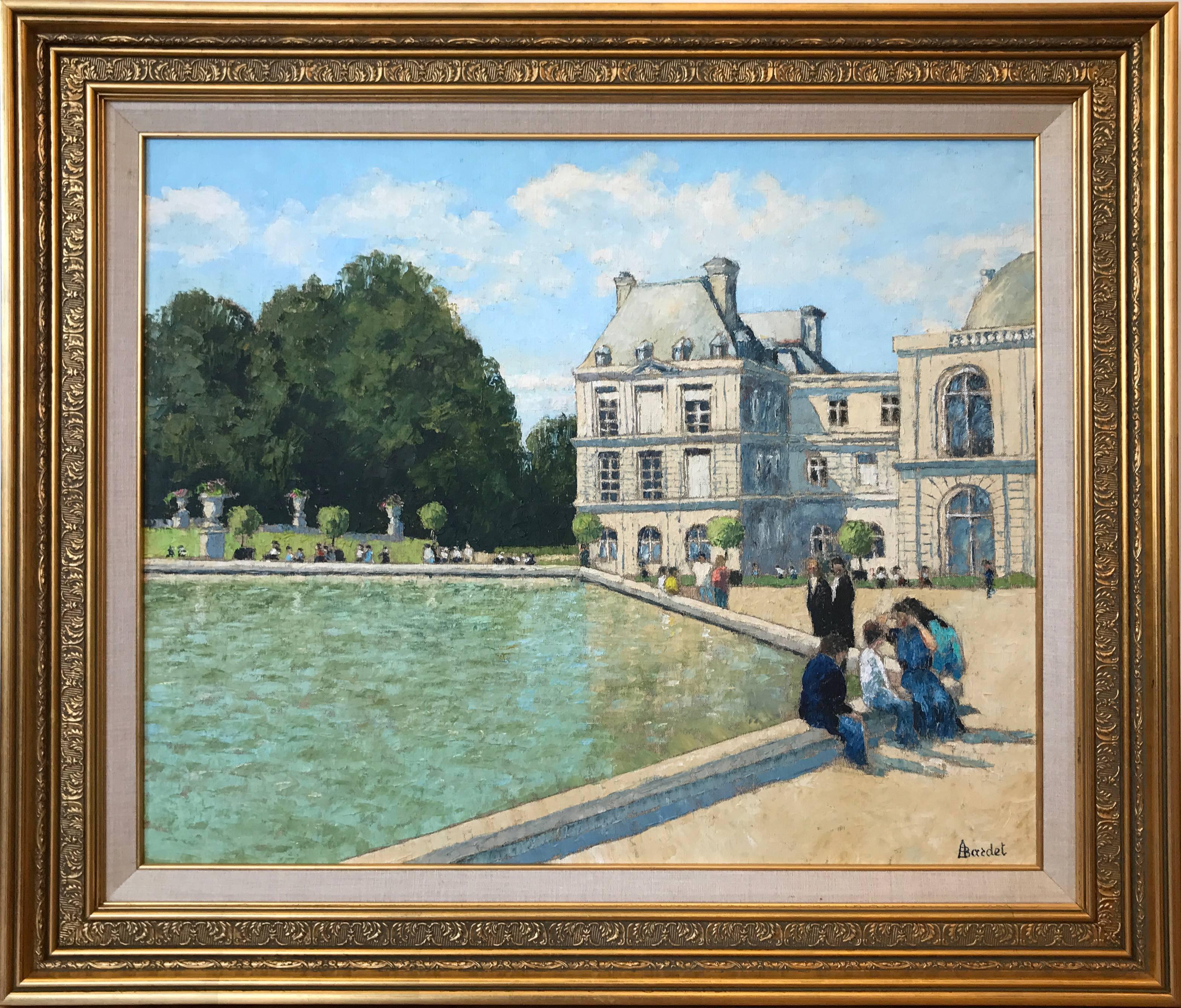 Jardin du Luxembourg - Painting by Andre Bardet