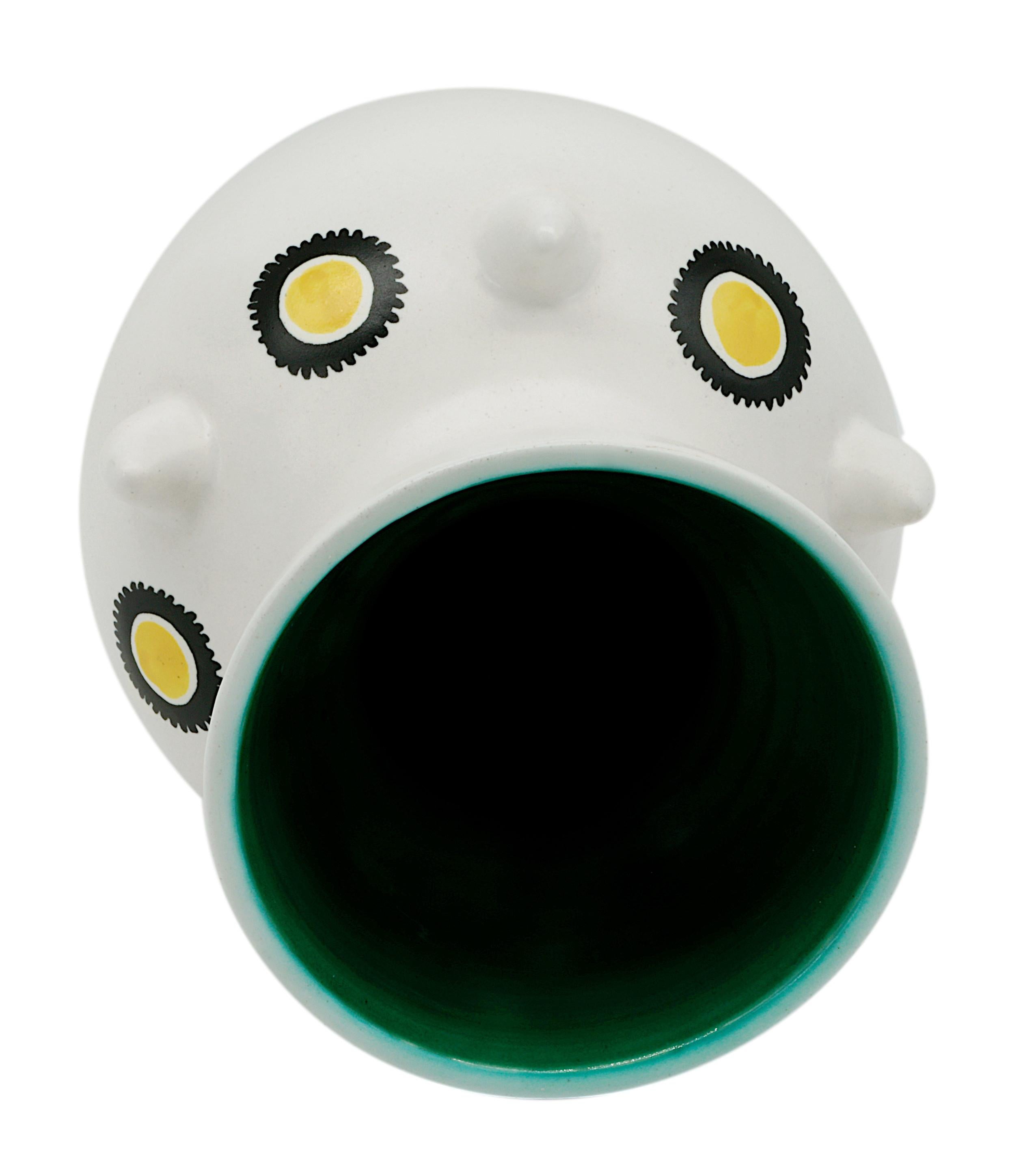 Andre Baud Vase aus der Jahrhundertmitte, Vallauris, 1950er Jahre (Moderne der Mitte des Jahrhunderts) im Angebot