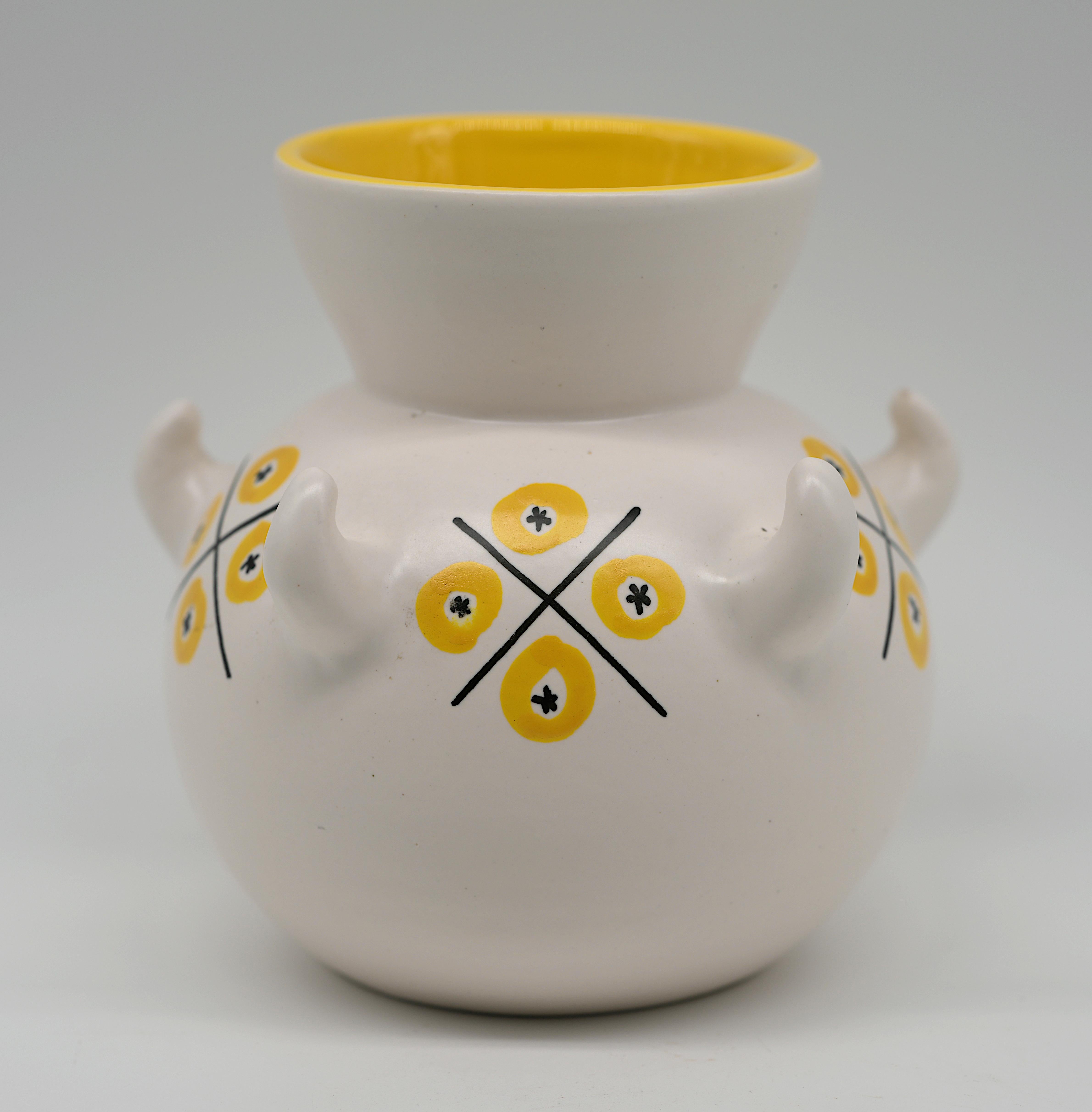 Andre Baud Vase, Vallauris 1950s For Sale 1