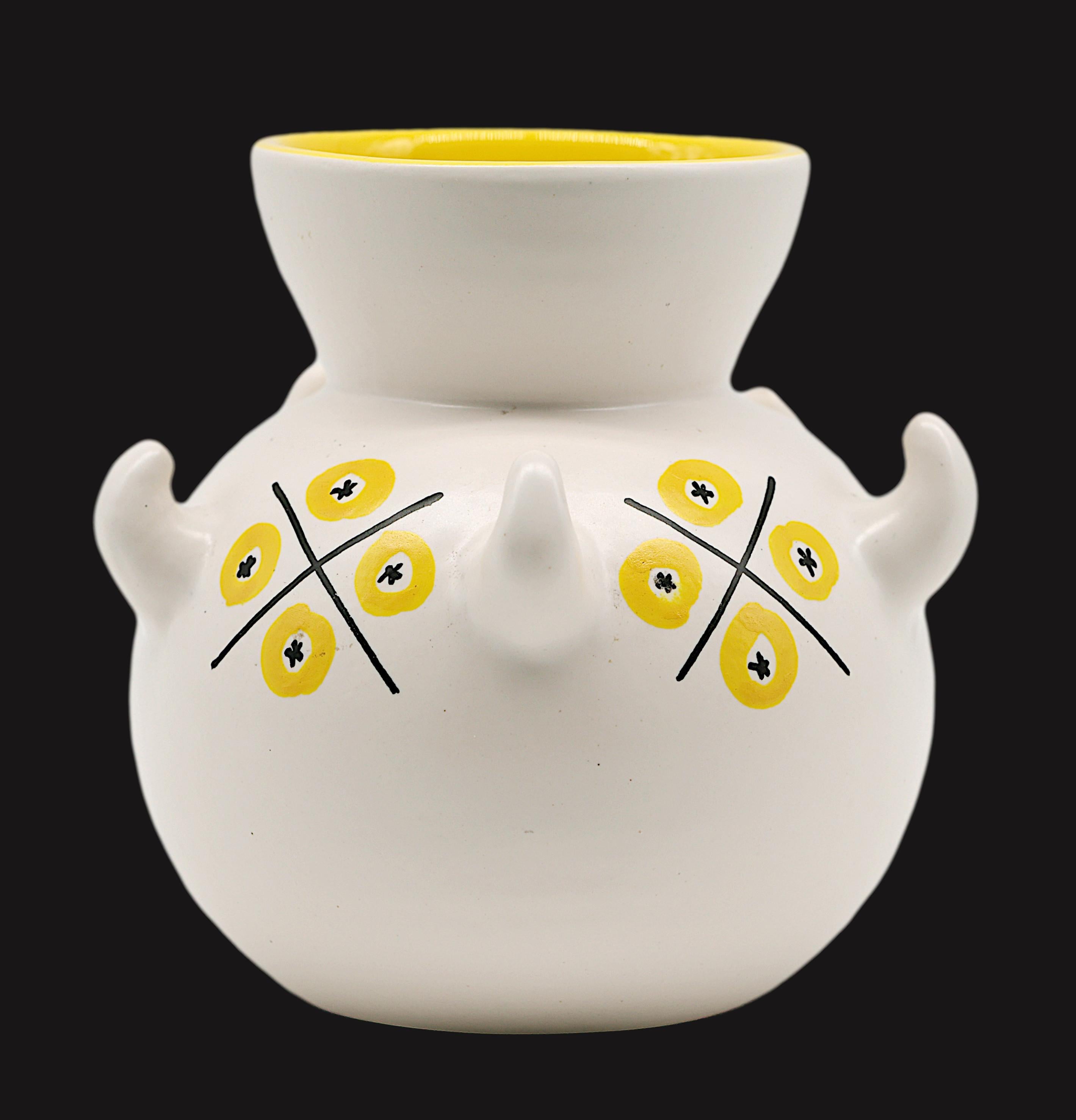 Andre Baud Vase, Vallauris 1950s For Sale 2