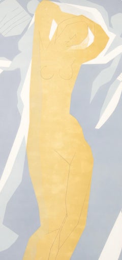Andre Beaudin, Female Nude in Yellow and Blue, from Views of Paris, 1963