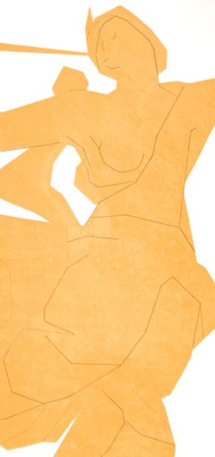 Andre Beaudin, Woman with a Trumpet, from Views of Paris, 1963