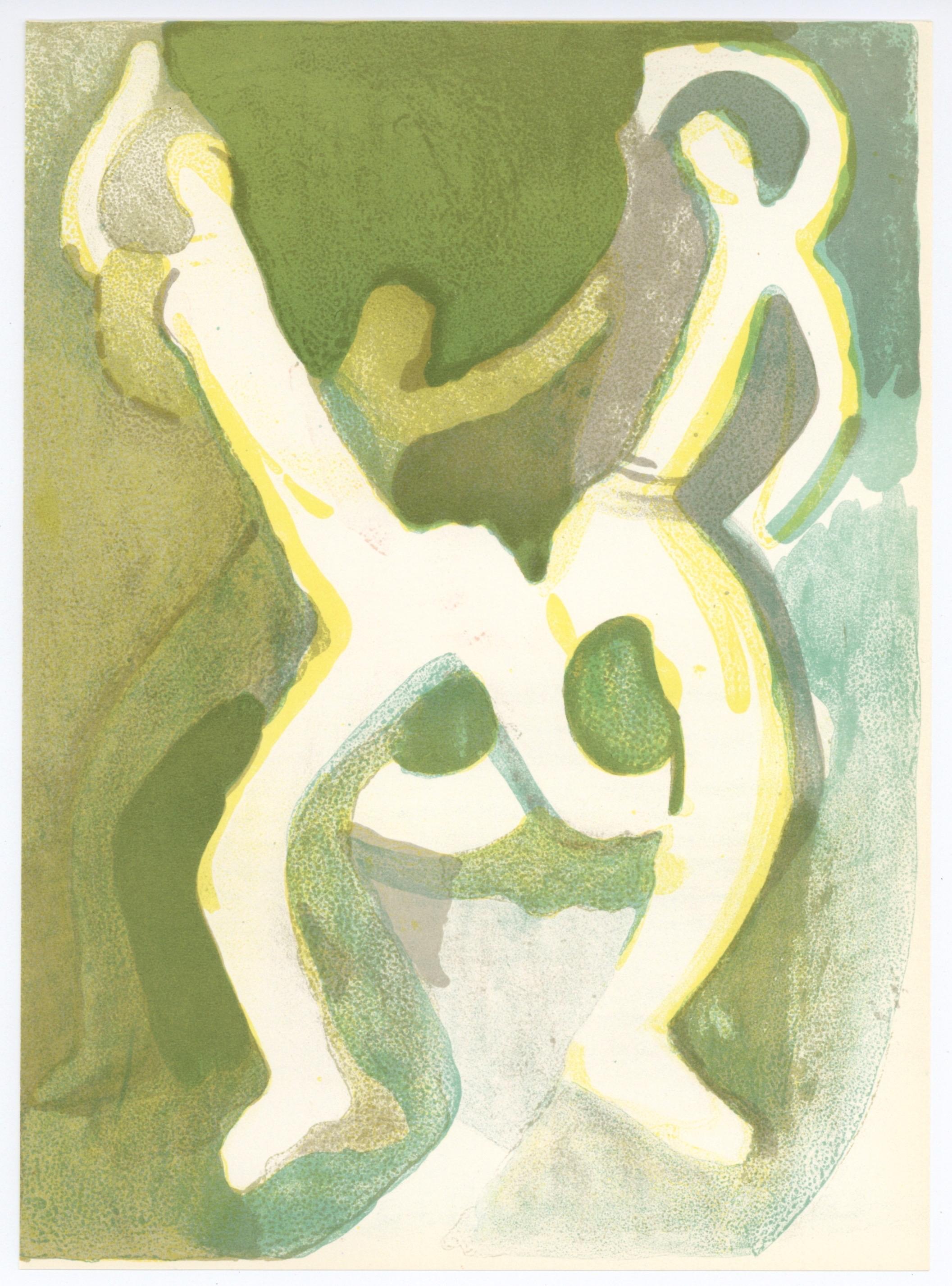 Beaudin, Composition, André Beaudin, Verve: Revue Artistique (after) - Brown Figurative Print by Andre Beaudin