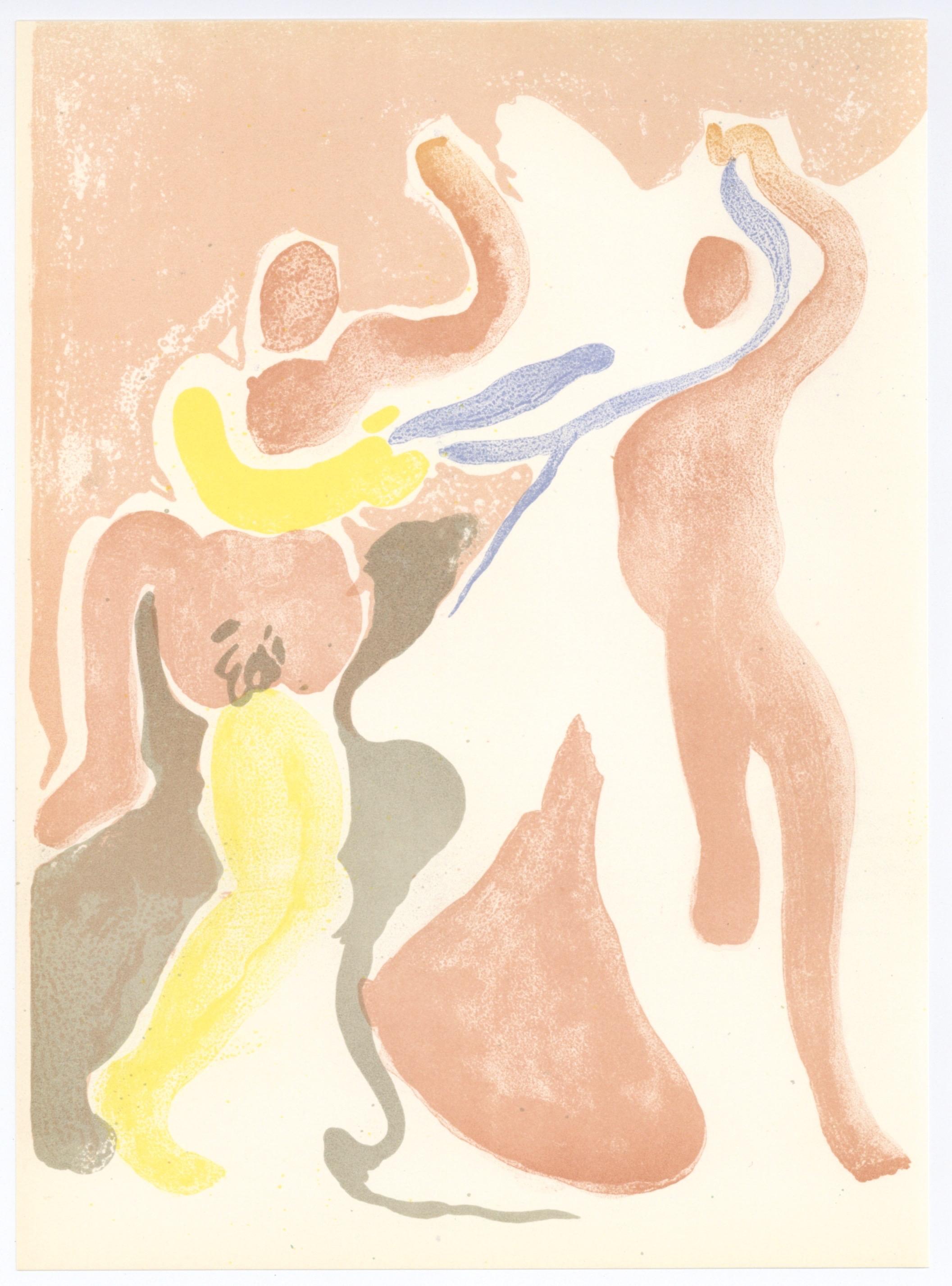 Beaudin, Composition, André Beaudin, Verve: Revue Artistique (after) - White Landscape Print by Andre Beaudin