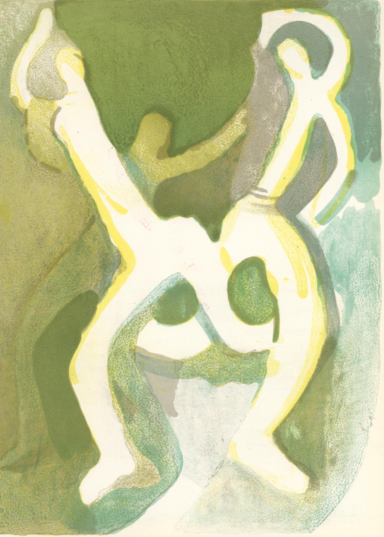 Andre Beaudin Figurative Print - Beaudin, Composition, André Beaudin, Verve: Revue Artistique (after)