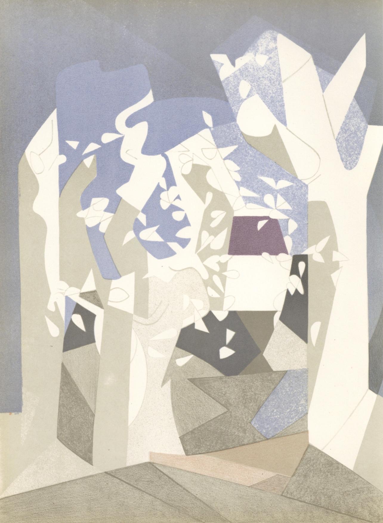 Andre Beaudin Landscape Print – Beaudin, Komposition, André Beaudin, Verve: Revue Artistique (nach)