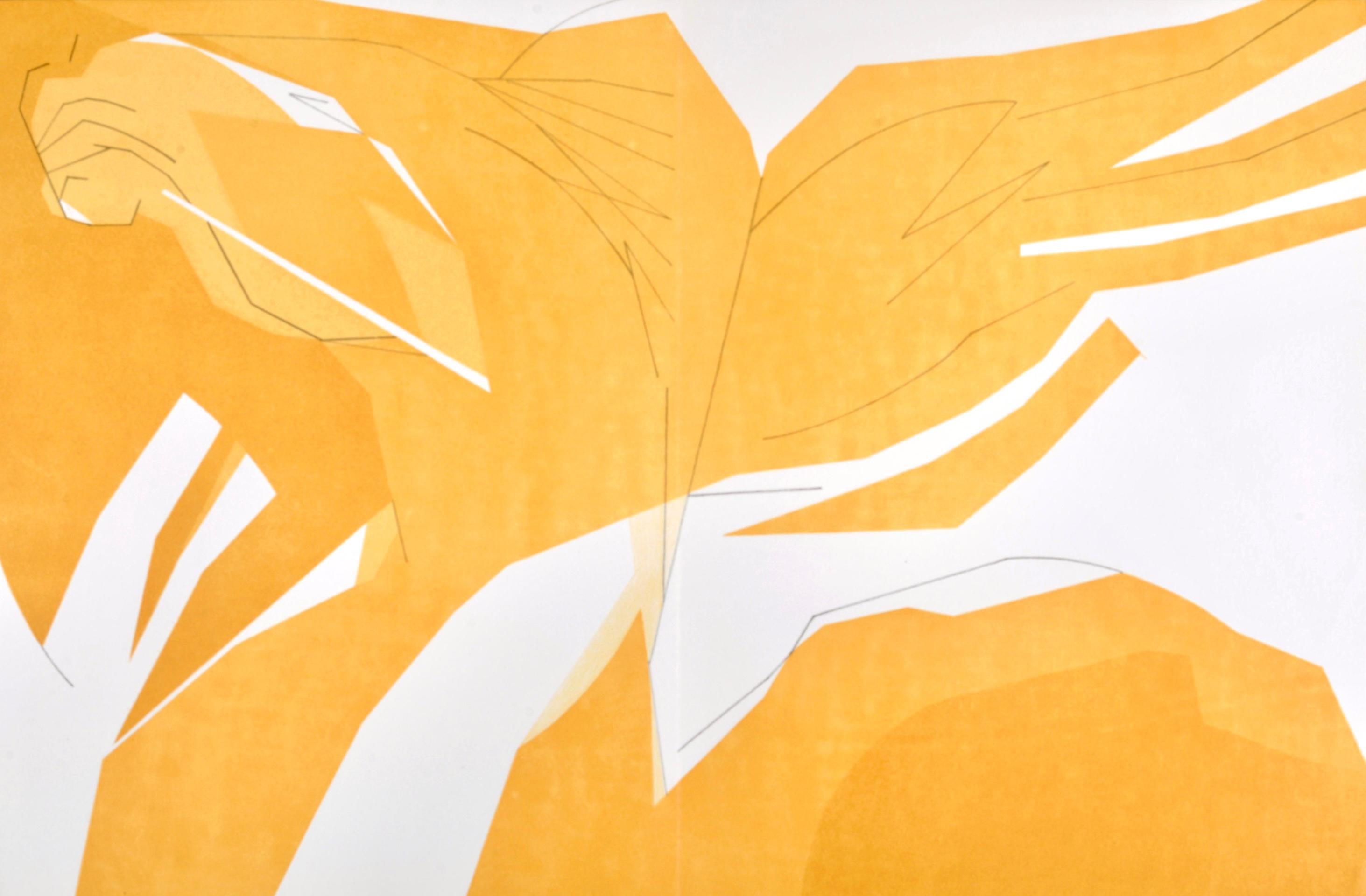 Figurative Print de Andre Beaudin - Cheval, Miradas sobre París, André Beaudin