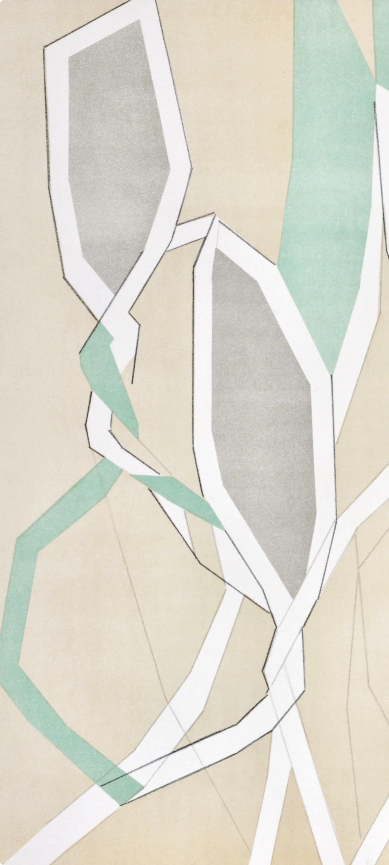 Composition en vert, Regards sur Paris, André Beaudin - Print de Andre Beaudin