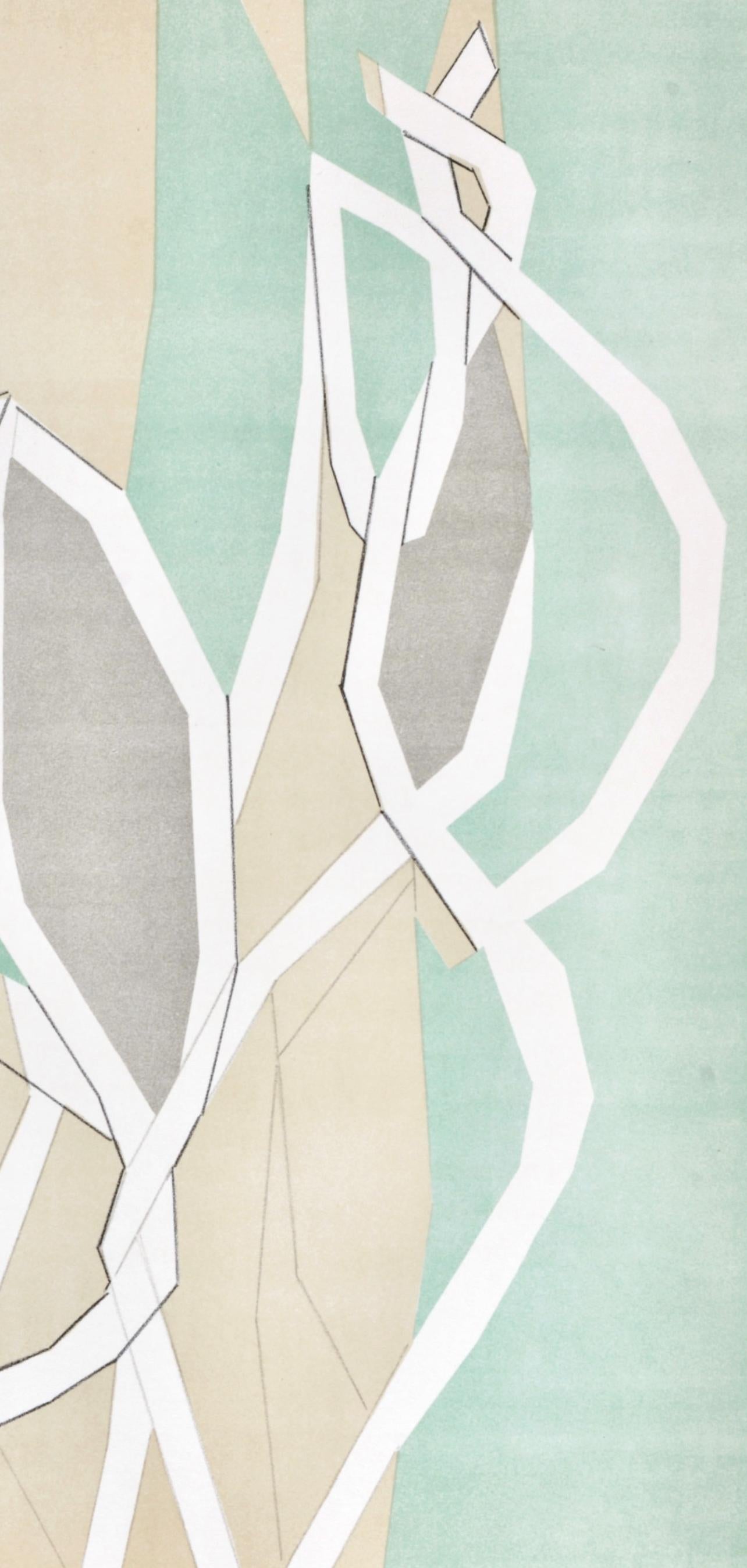 Composition en vert, Regards sur Paris, André Beaudin - Moderne Print par Andre Beaudin