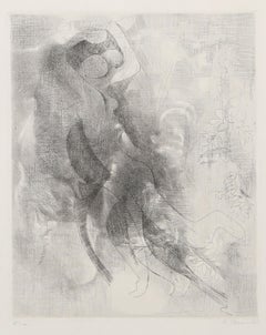 Composition, Signed Surrealist Etching by Andre Beaudin