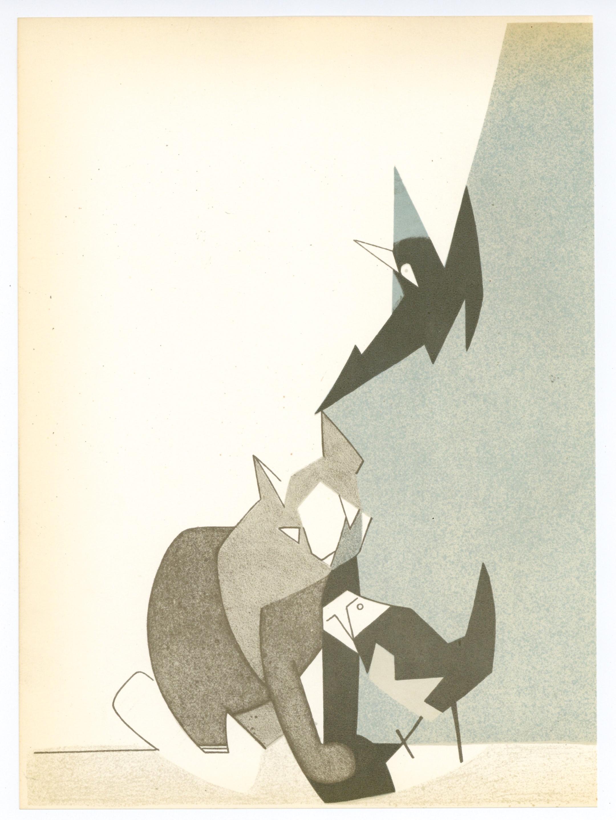 litografia originale - Print di Andre Beaudin