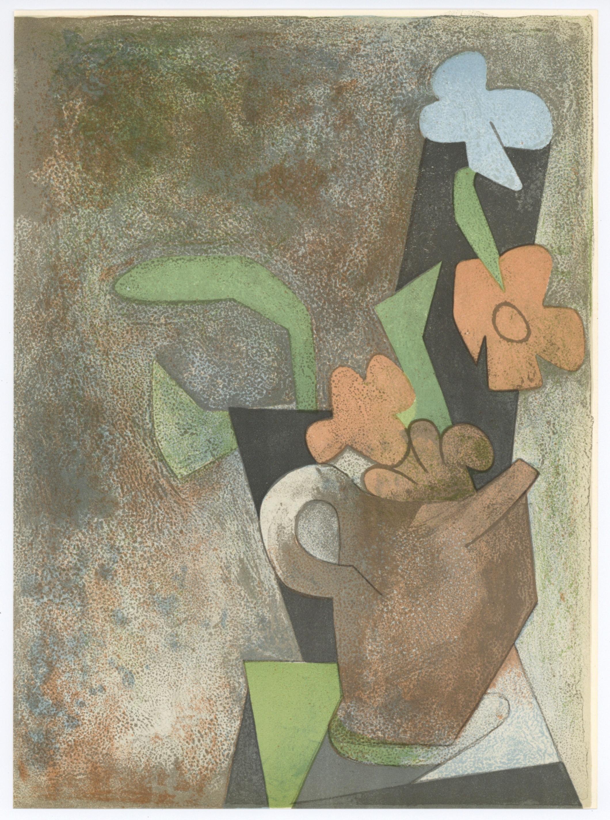 original lithograph - Print by Andre Beaudin