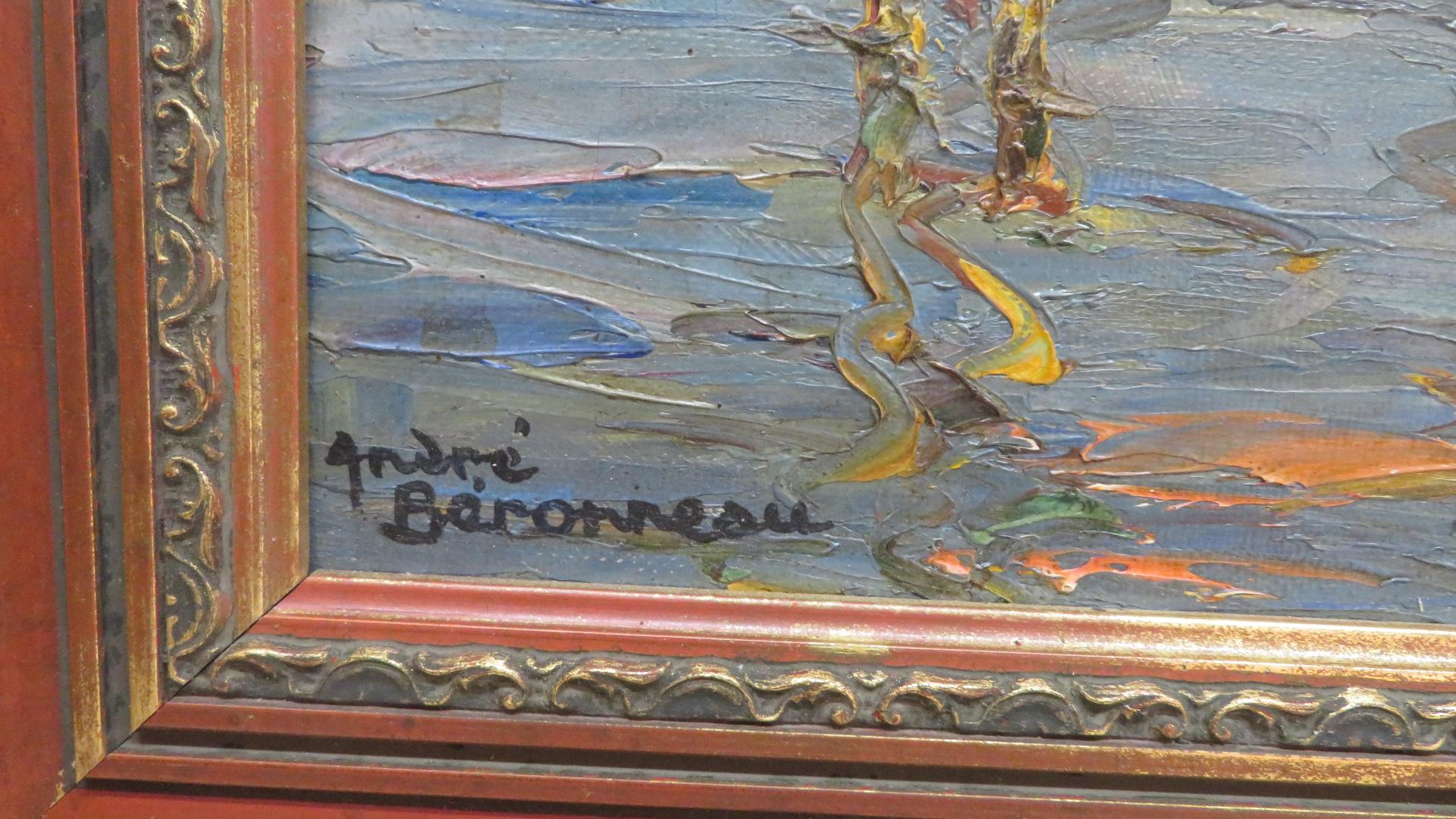 ANDRE BERRONEAU (1886-1973) French Marine Impressionist Oil Painting ST TROPEZ 2