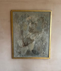 Andre Bicat Gelee Blanche Abstract painting dated 1961