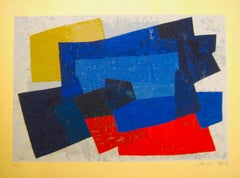 Poèmes sur Soie - Original Silkscreen by André Bloc - 1955 ca.