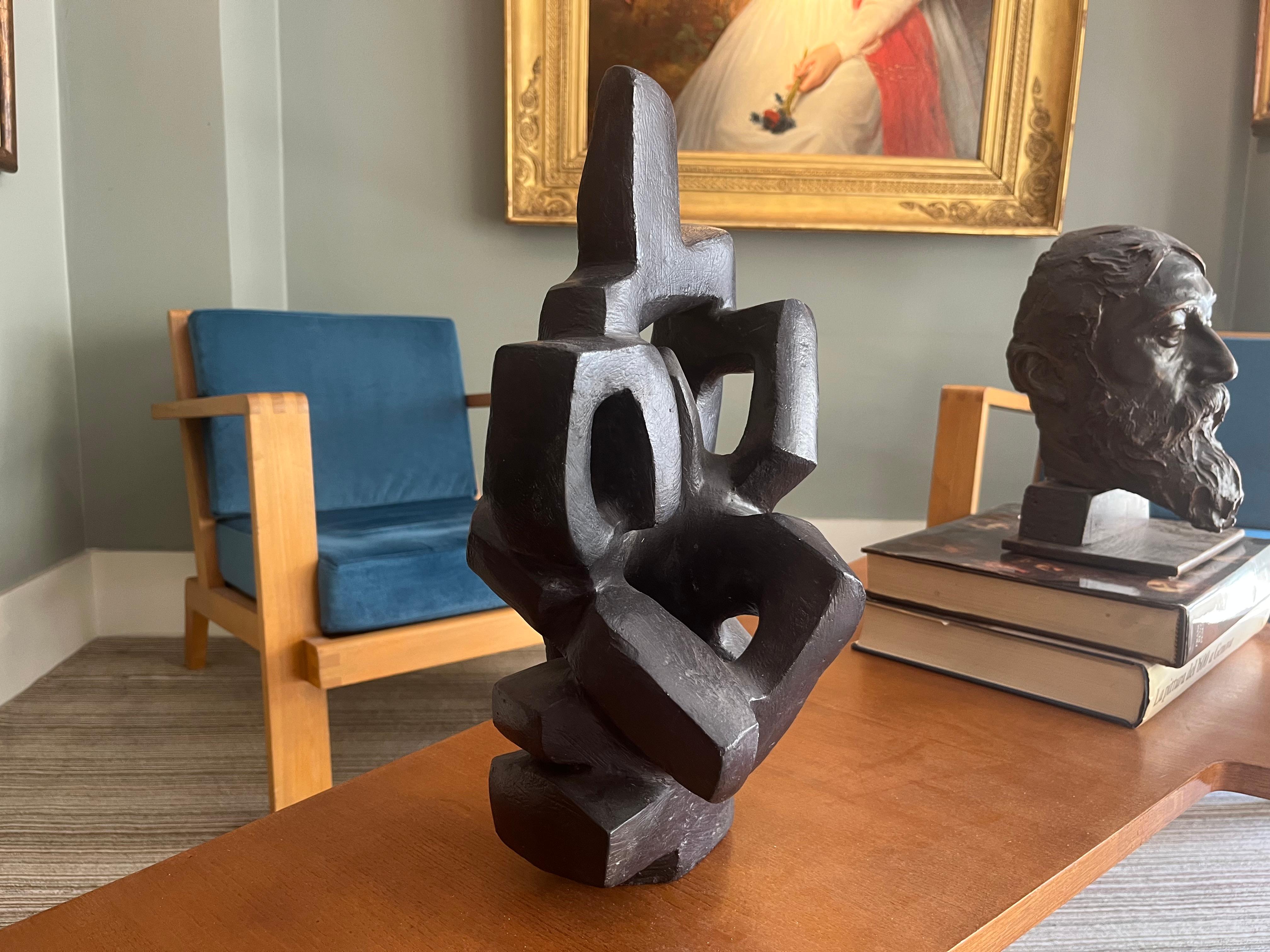 Projet de la Maison Habitacle - Abstrait Sculpture par André Bloc (b.1896)