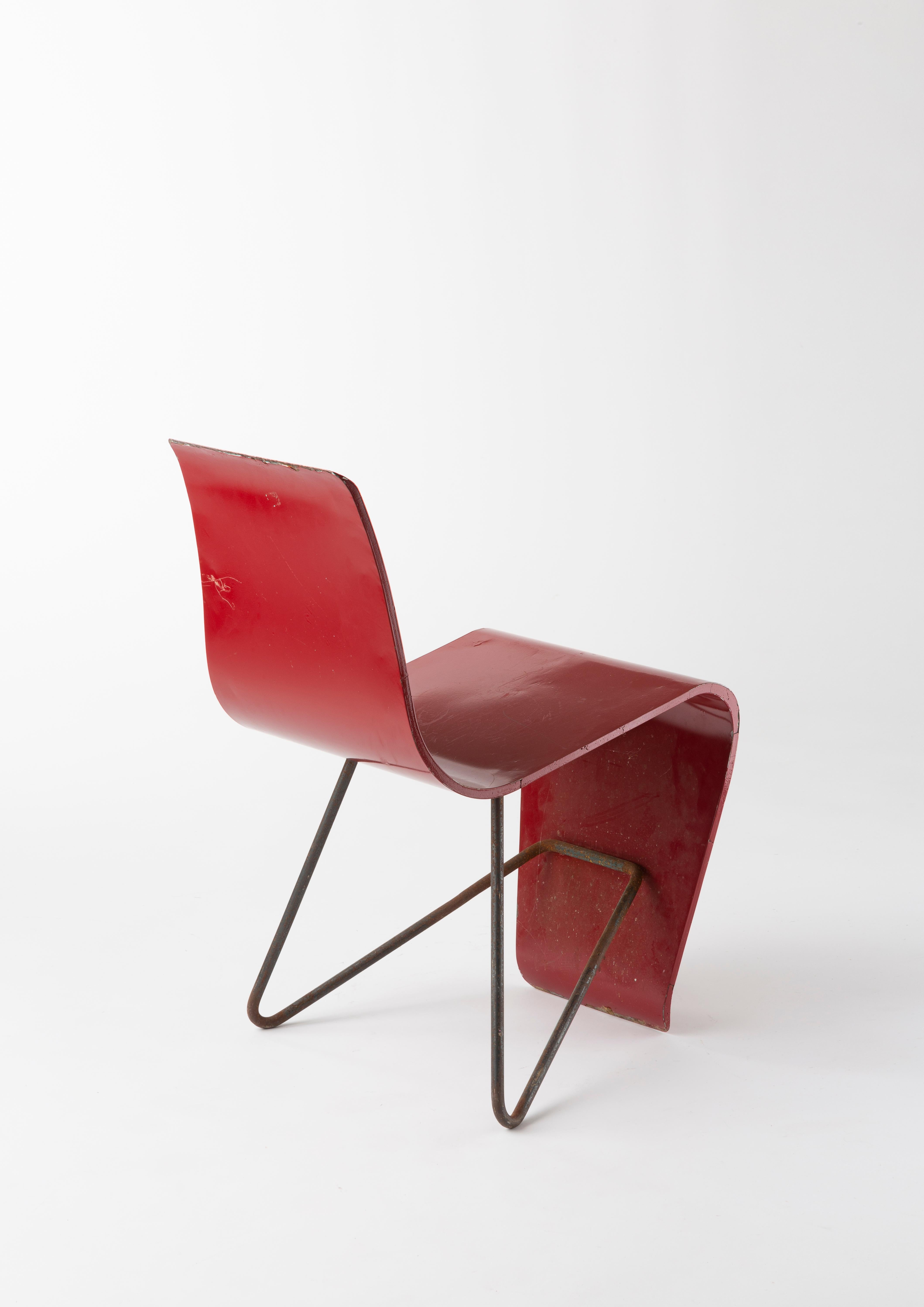 Mid-Century Modern André Bloc Bellevue Chair, circa 1951
