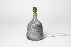 André Bodin Lampe de table en céramique grise design du 20e siècle 1970