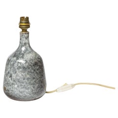 André Bodin Lampe de table en céramique grise design du 20e siècle 1970