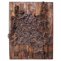 André BOGAERT (1920 - 1986) Relief and wood André BOGAERT (1920 - 1986) Relief and wood