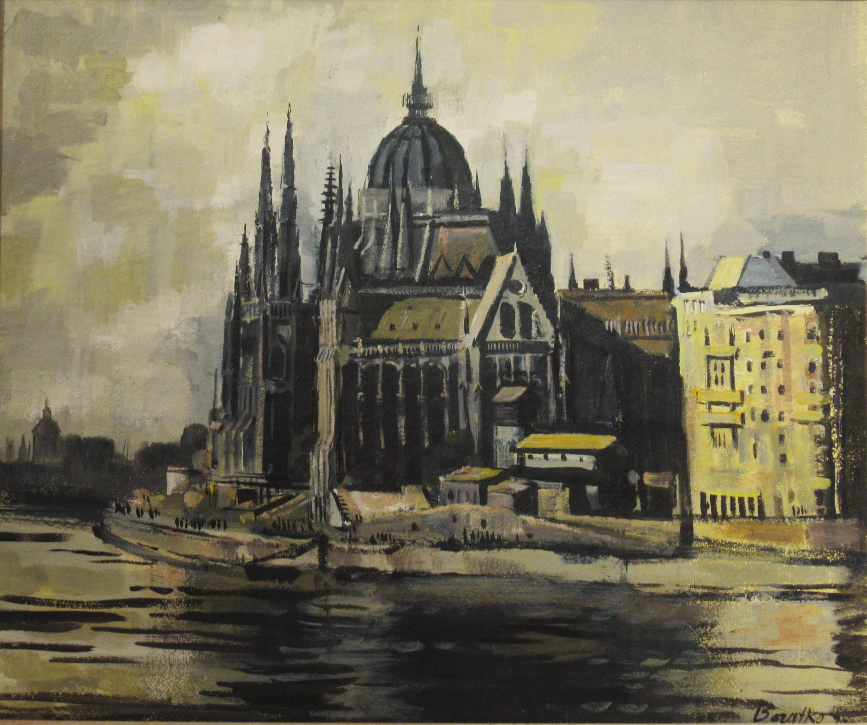 Cathedral - Painting by Andre Boratko