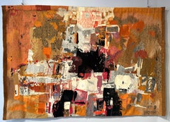 André Borderie "Les armes de la lumière" Original Hand-woven Wool Tapestry