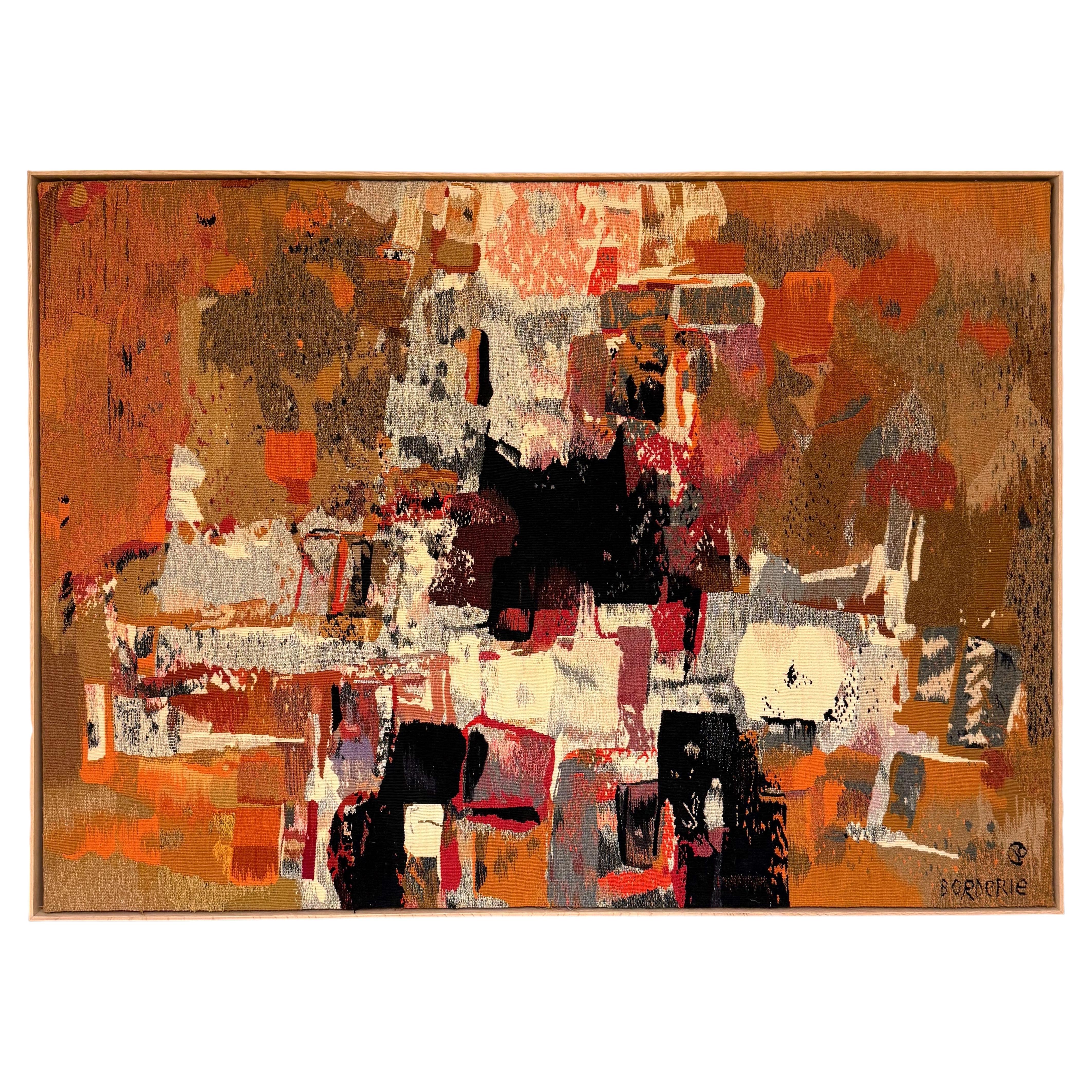 André Borderie "Les armes de la lumière" Original Hand-woven Wool Tapestry For Sale