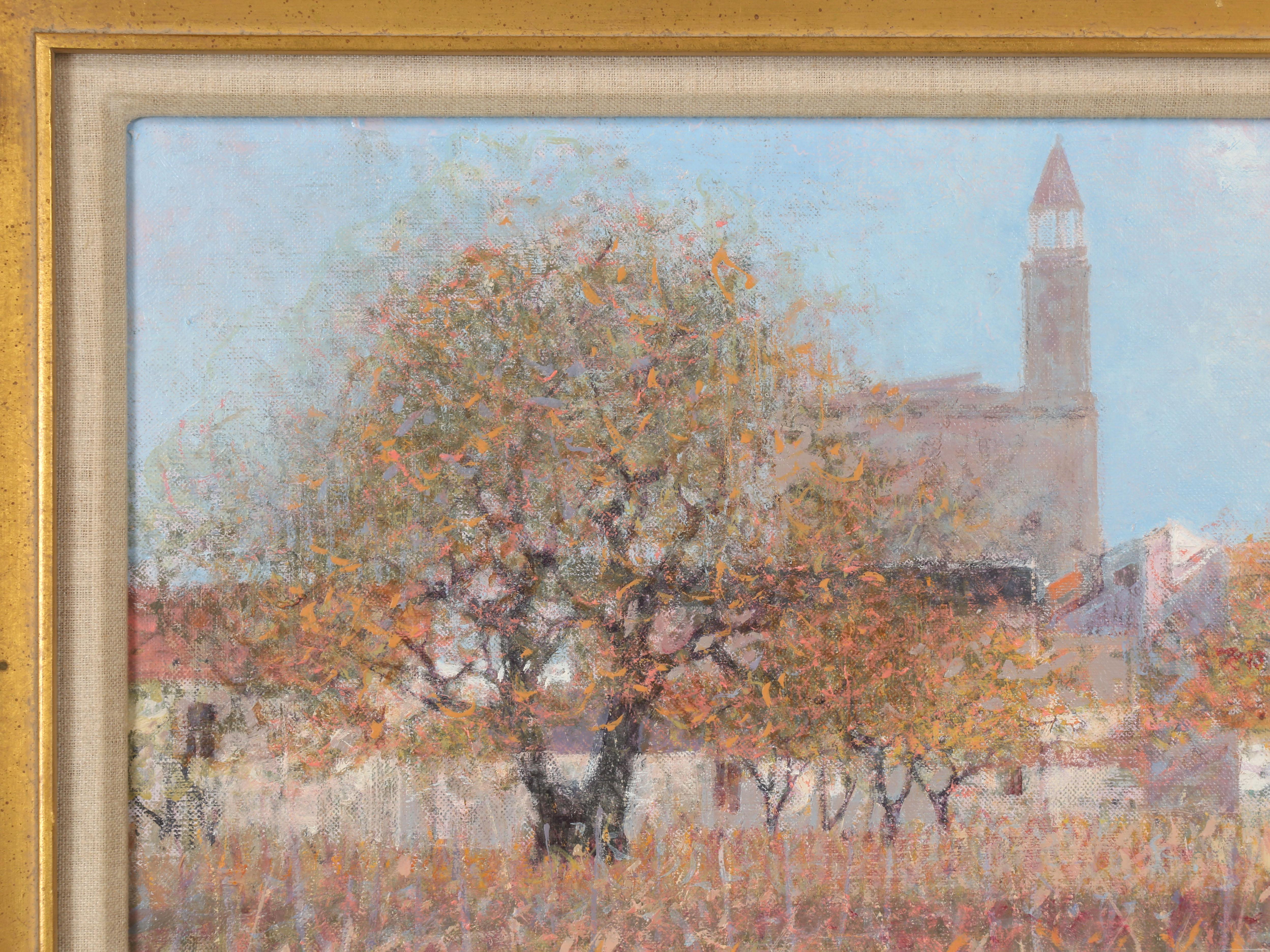 André Bourrié  Malerei von Aigues-Mortes Southern France, preisgekrönter Künstler (Ende des 20. Jahrhunderts) im Angebot
