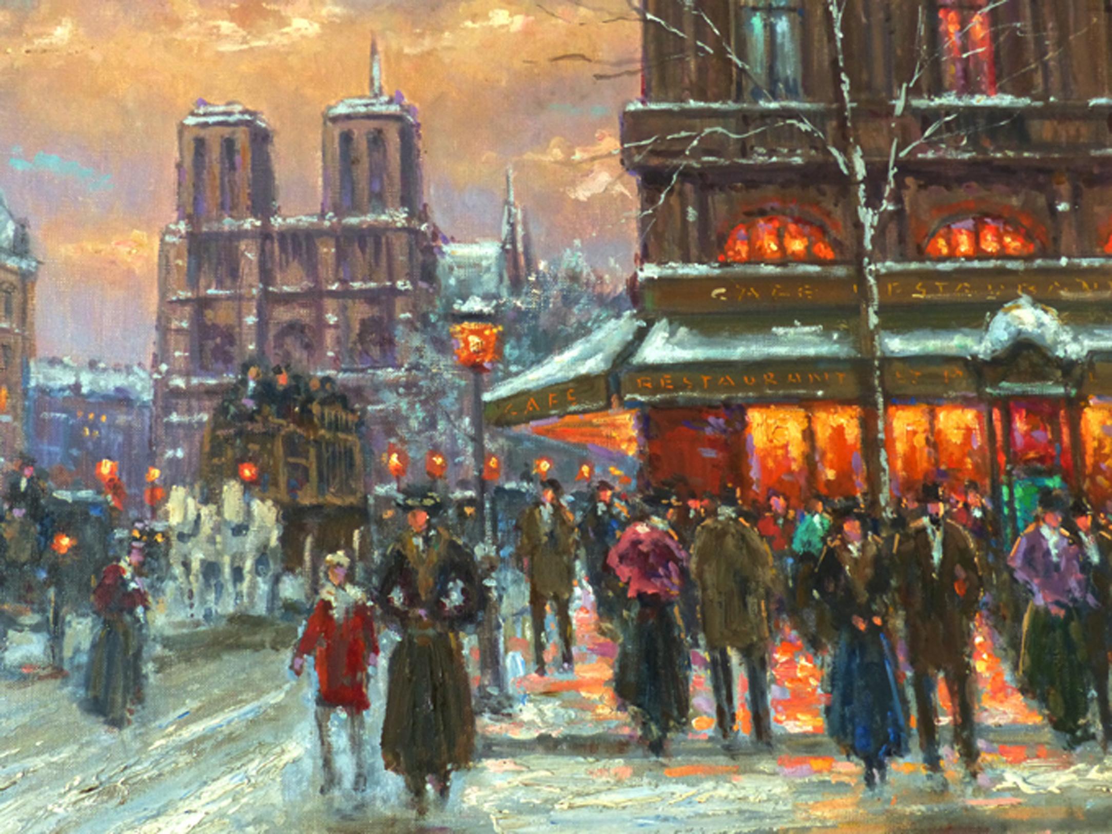 Senza titolo - [Leggera neve - Cafè St. Michel guardando verso Notre Dame] 4