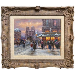 Senza titolo - [Leggera neve - Cafè St. Michel guardando verso Notre Dame]