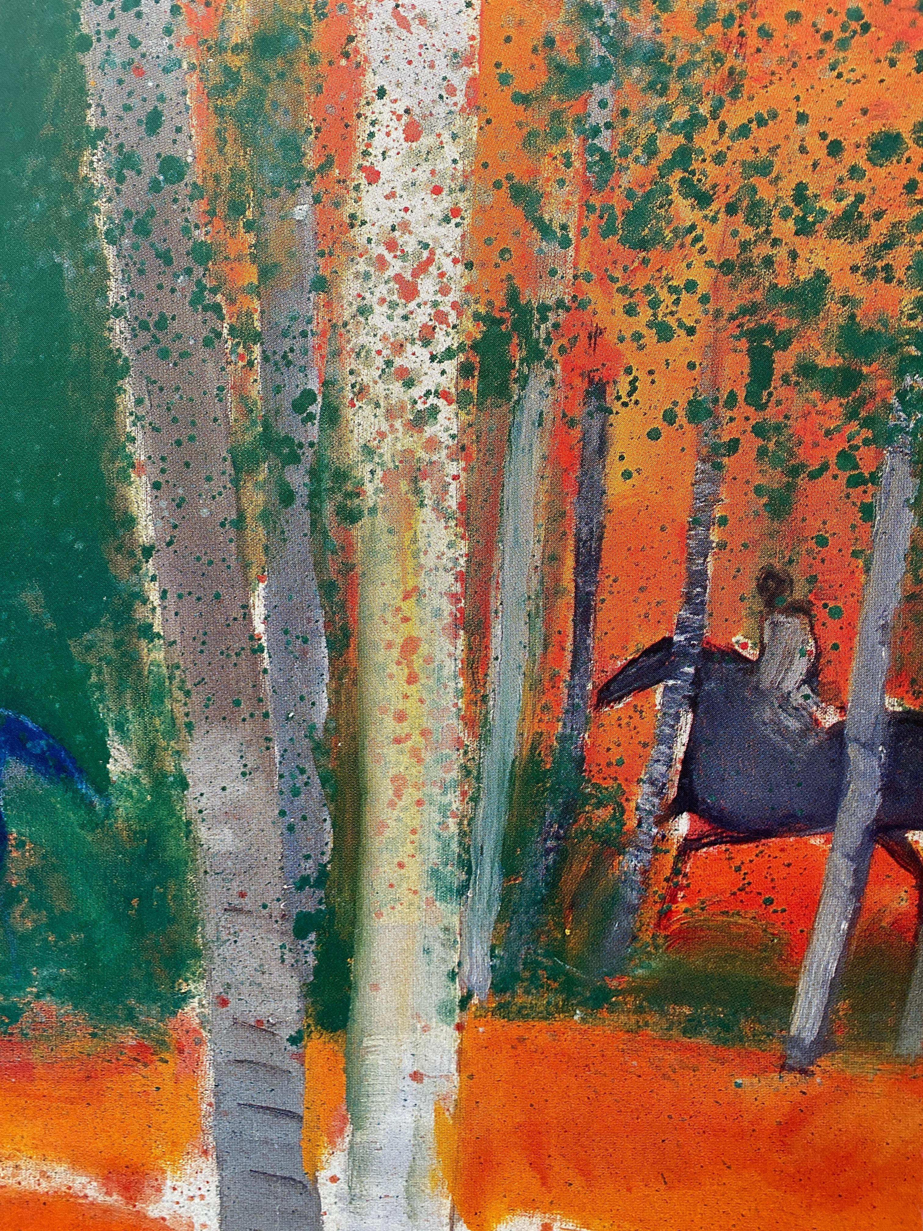 André Brasilier Cartel original de exposición GALERIE ETIENNE SASSI, 1990 en venta 3