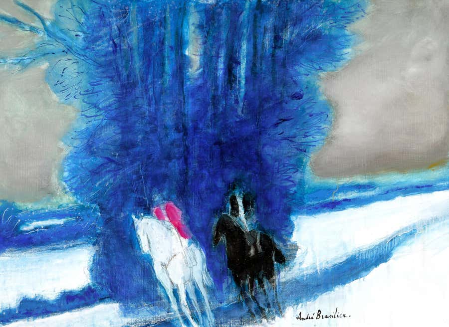 Hiver bleu by André Brasilier