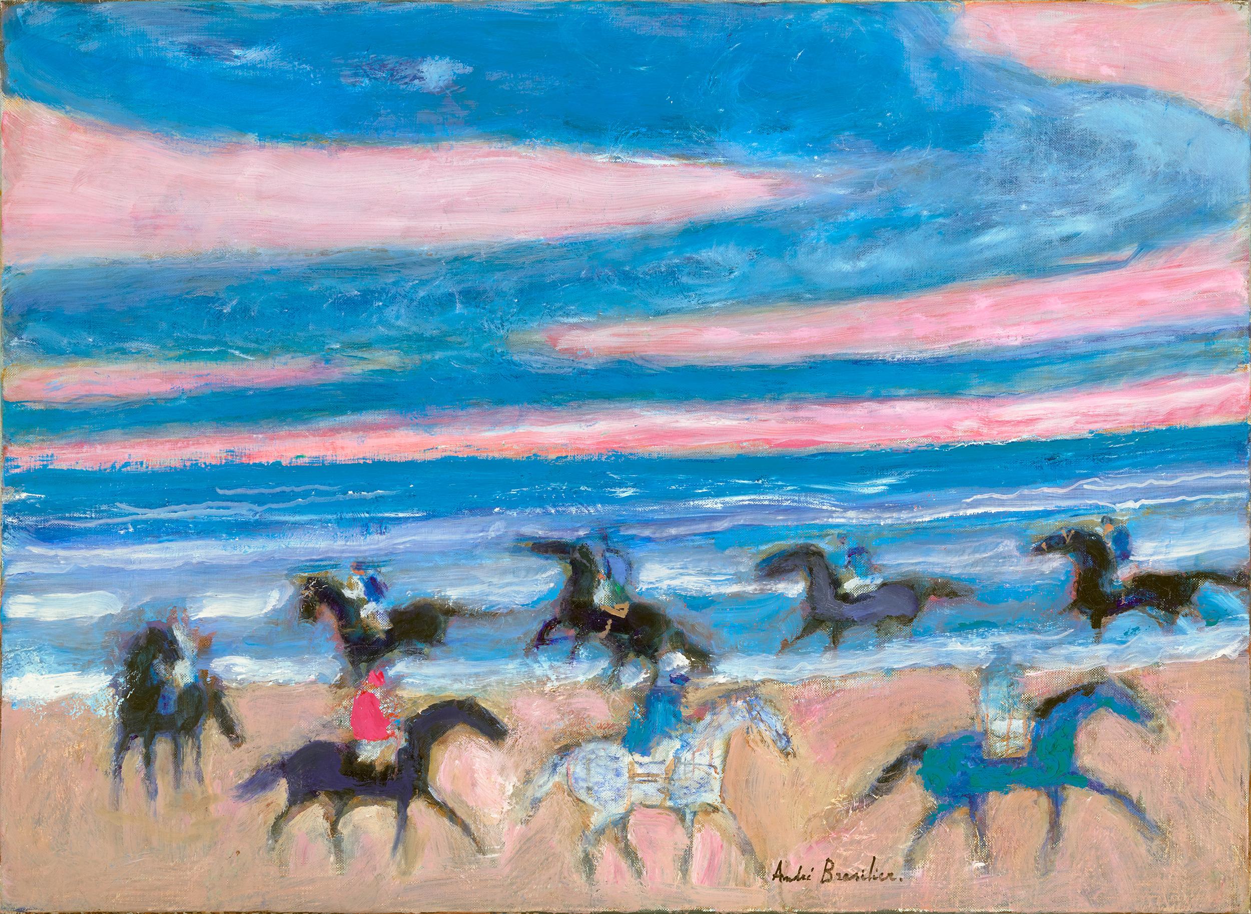 André Brasilier
b. 1929  French

La ronde des cavaliers

Signed "André Brasilier" (lower right)
Oil on canvas

"I always try to give the quintessence of a subject, to say a great deal with limited means." - André Brasilier

Masterfully rendered with