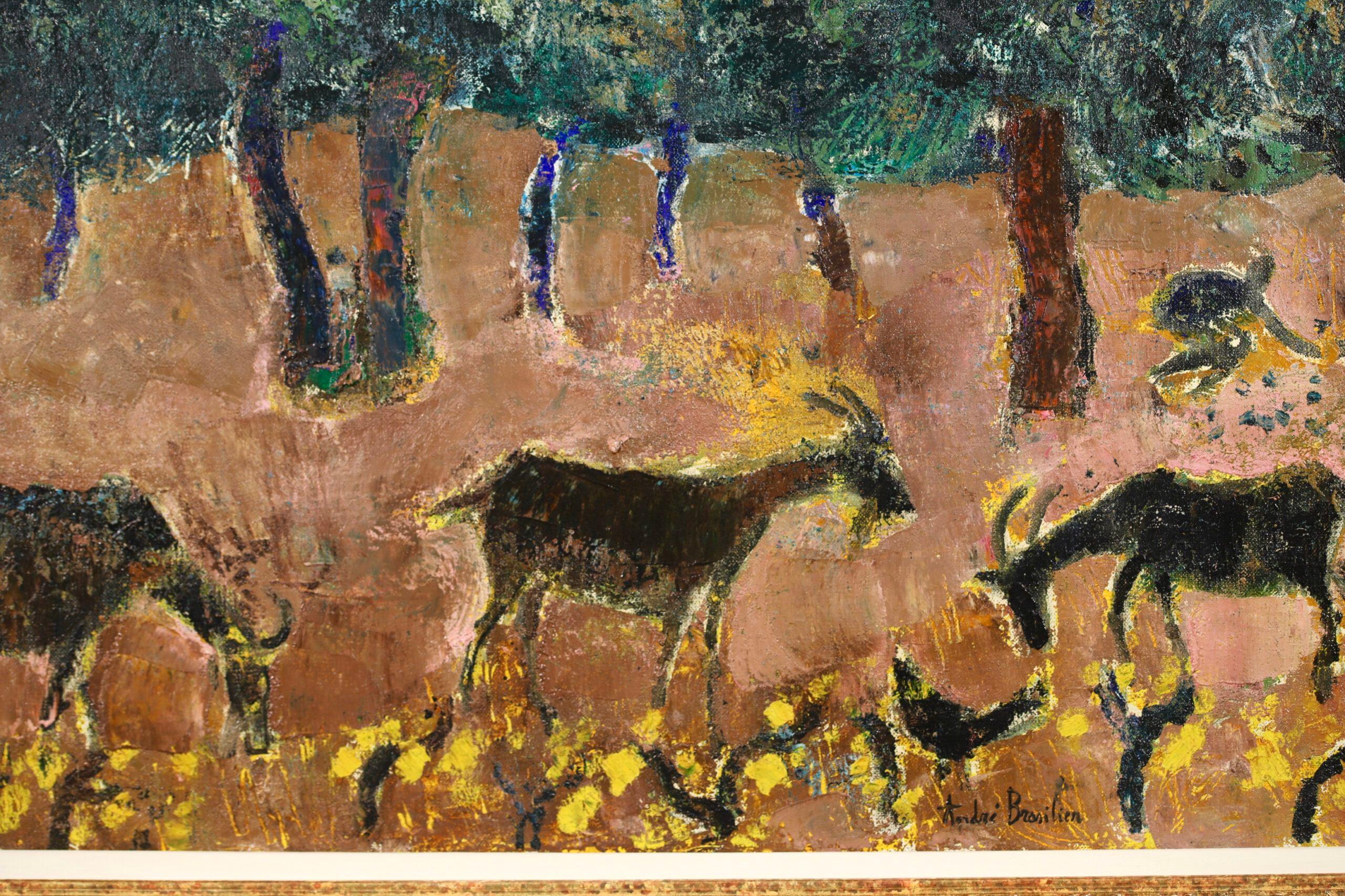 Molyvos, Ile de Lesbos - Expressionist Animal Oil Painting by André Brasilier For Sale 7