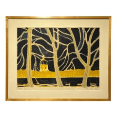 André Brasilier, Quai Conti, Paris, 1972 Signed Lithograph 122/150