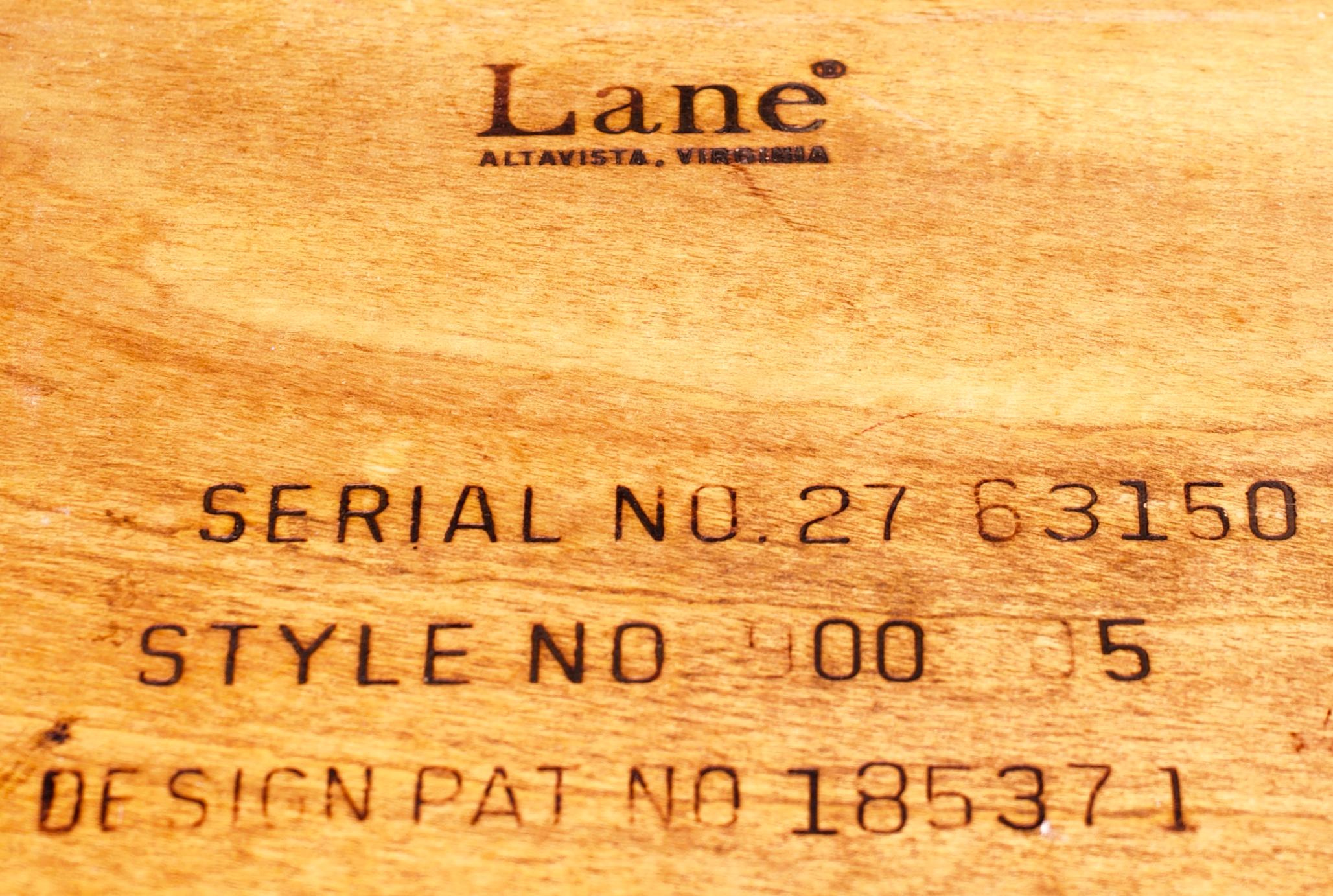 Mid-20th Century Andre Bus for Lane Acclaim Gunstock Walnut Side Table
