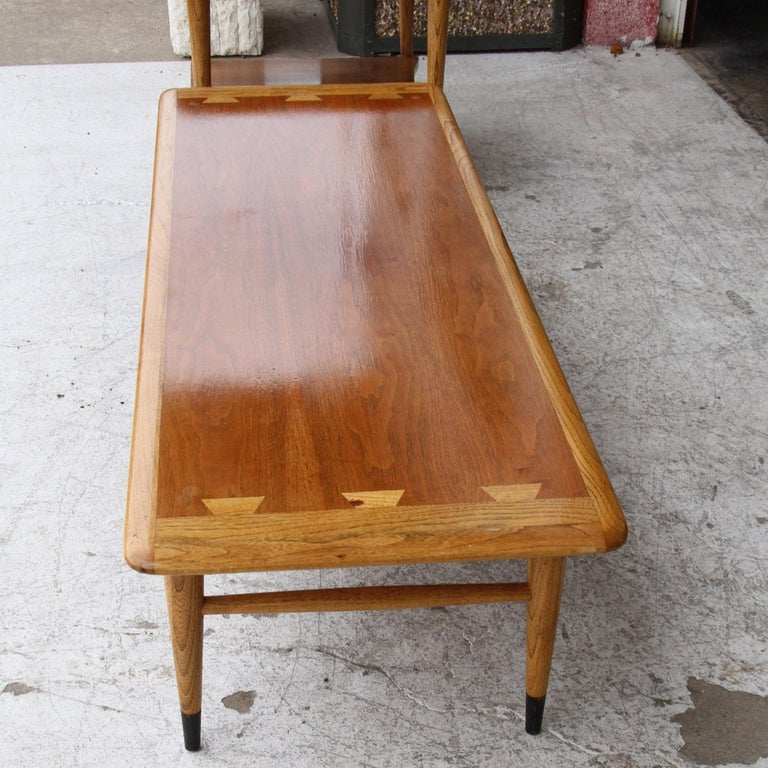 Andre Bus for Lane Acclaim Mid-Century Walnut Coffee Table For Sale 4
