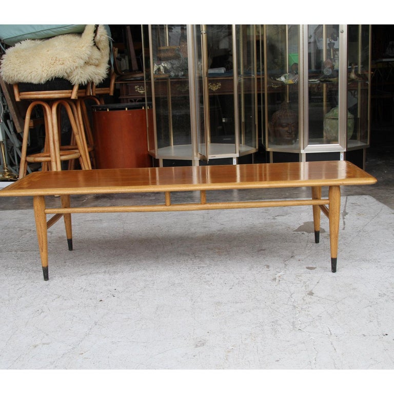 Mid-Century Modern Andre Bus for Lane Acclaim Mid-Century Walnut Coffee Table For Sale