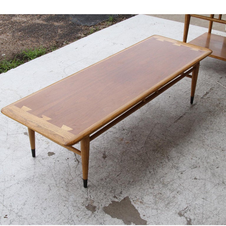 Andre Bus for Lane Acclaim Mid-Century Walnut Coffee Table For Sale 3
