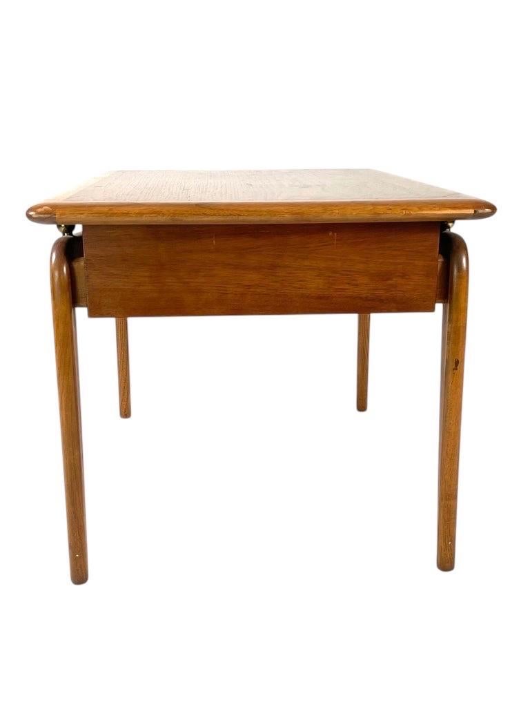 Andre Bus for Lane Perception Mid Century Walnut Side End Tables a Pair For Sale 3