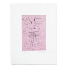 André Butzer, Dr. Pfeffer - Impresión firmada, Aguafuerte, Abstracto, Expresionismo