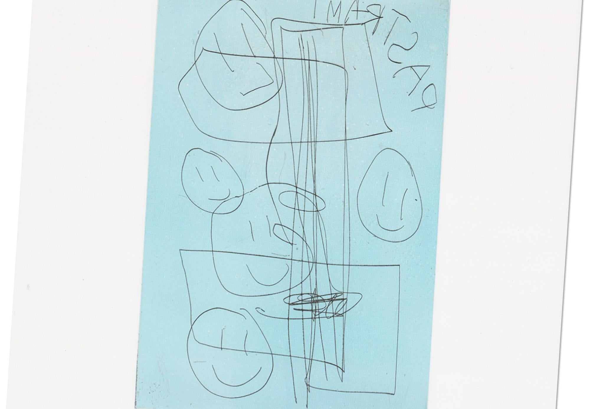 André Butzer, Pastrami - Estampe signée, Eau-forte, Abstrait, Expressionnisme en vente 2