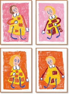 Andr Butzer. 6-Farben-Siebdruck "Ohne Titel I", 2022. Limitiert und signiert.