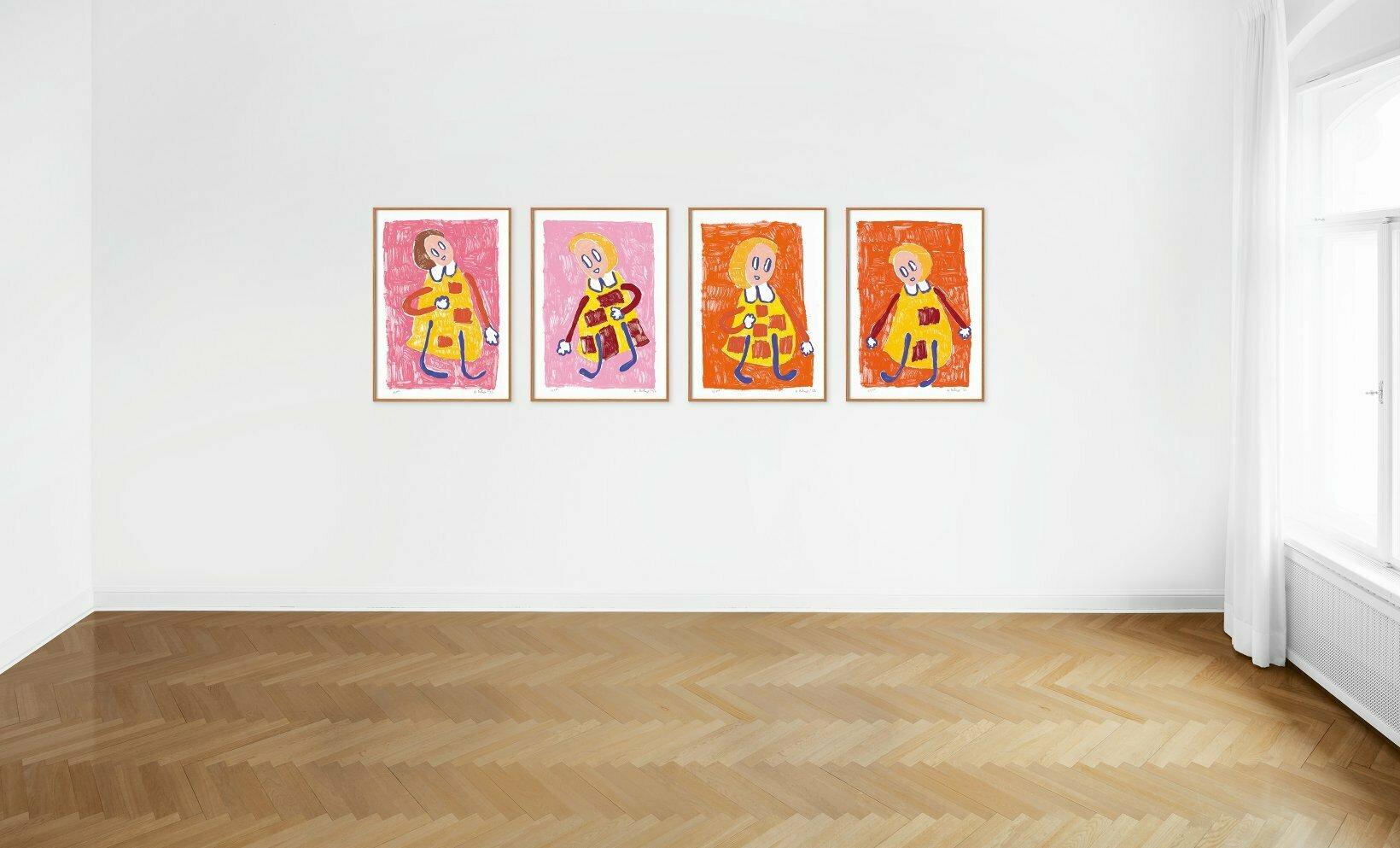 André Butzer. Set of 4 Screen Prints ‘Untitled I–IV’, 2022. Limited & Signed. For Sale 1