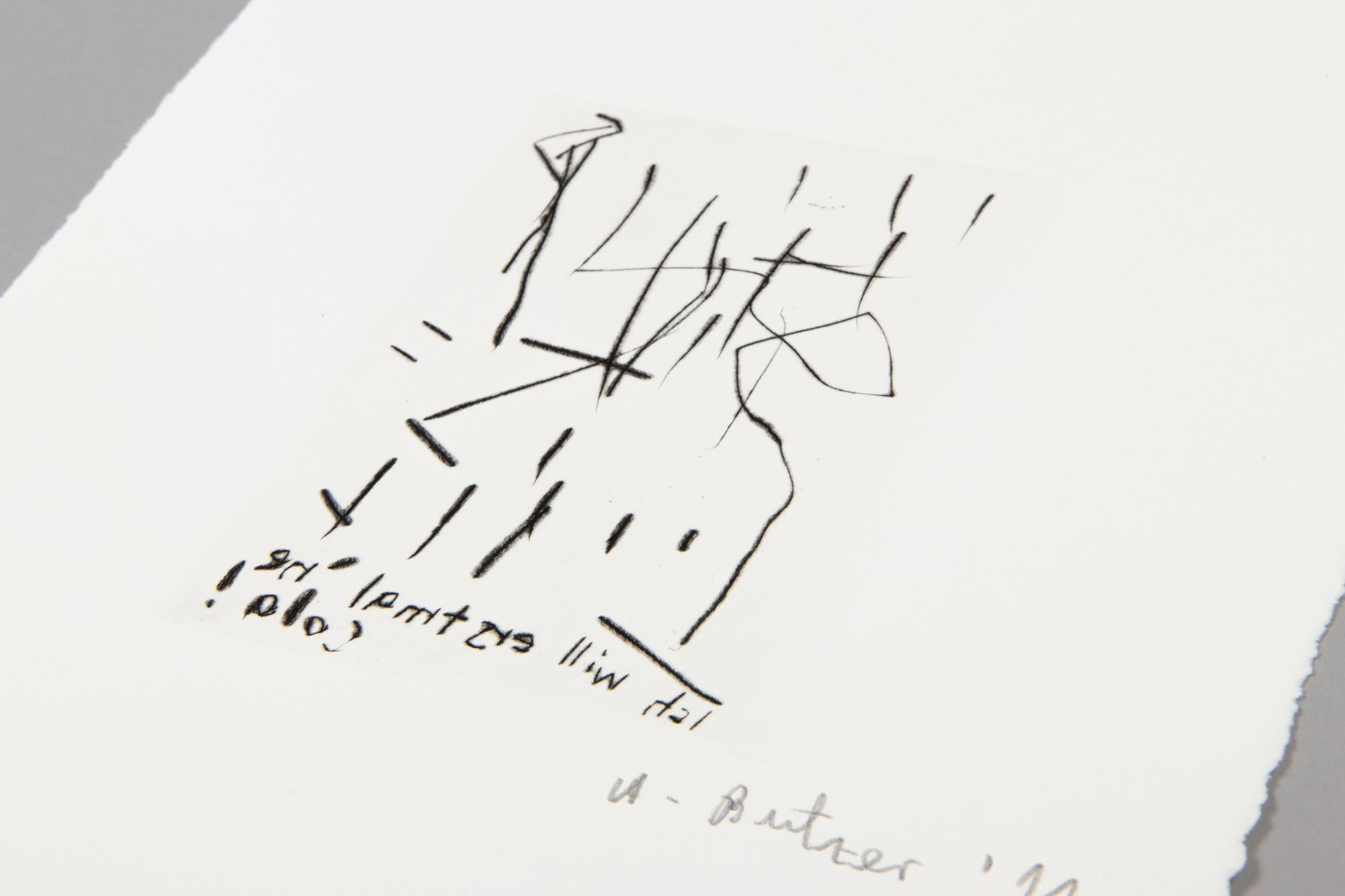 André Butzer, Untitled (Erstmal 'ne Cola !) - Gravure signée, Eau-forte abstraite en vente 2