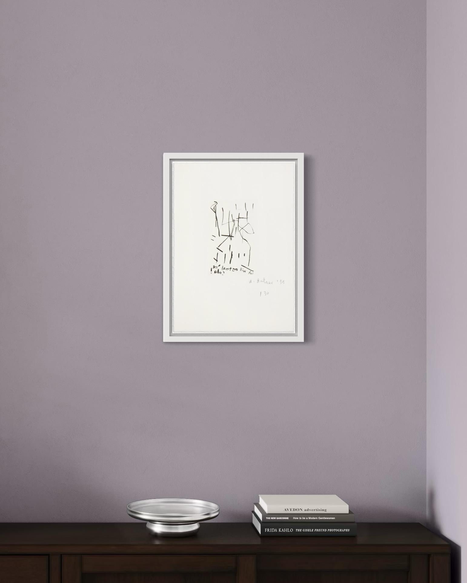 André Butzer, Untitled (Erstmal 'ne Cola!) - Signed Print, Abstract Etching For Sale 2