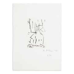 André Butzer, Untitled (Erstmal 'ne Cola!) - Signed Print, Abstract Etching