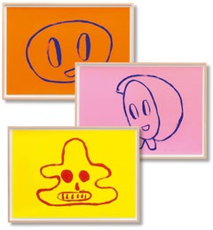 André Butzer. Set of 3 Screenprints ‘Untitled 1–3’, 2021. Hand signed by Butzer.